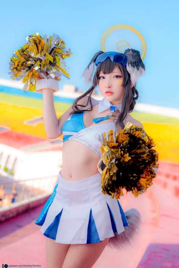    Fantasy-Factory-小丁Ding-《蔚蓝档案》-猫冢响-啦啦队服-Hibiki-Cheerleader第5张图片