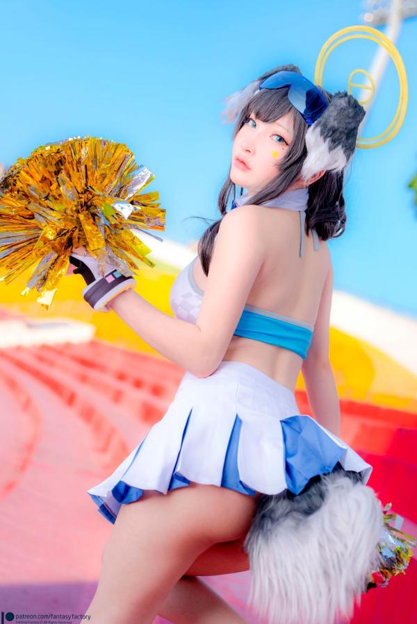    Fantasy-Factory-小丁Ding-《蔚蓝档案》-猫冢响-啦啦队服-Hibiki-Cheerleader第6张图片