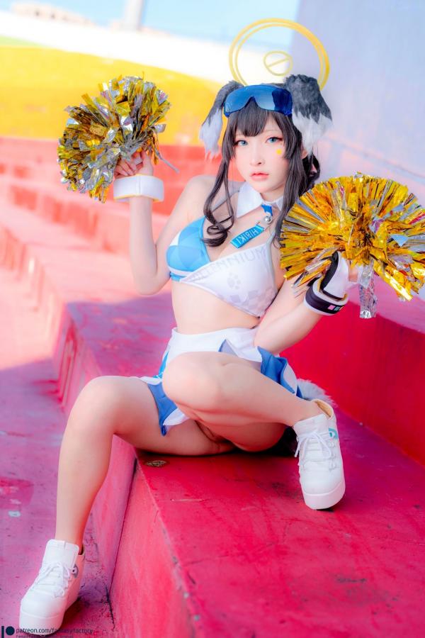    Fantasy-Factory-小丁Ding-《蔚蓝档案》-猫冢响-啦啦队服-Hibiki-Cheerleader第8张图片