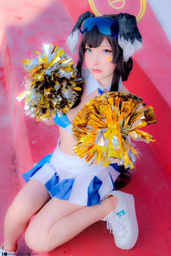    Fantasy-Factory-小丁Ding-《蔚蓝档案》-猫冢响-啦啦队服-Hibiki-Cheerleader第9张图片