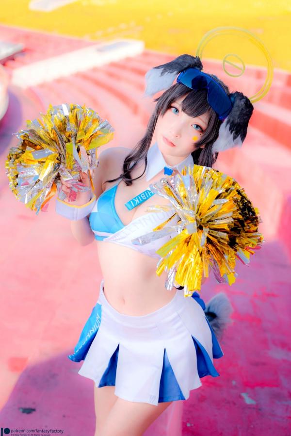    Fantasy-Factory-小丁Ding-《蔚蓝档案》-猫冢响-啦啦队服-Hibiki-Cheerleader第10张图片