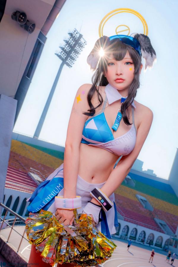    Fantasy-Factory-小丁Ding-《蔚蓝档案》-猫冢响-啦啦队服-Hibiki-Cheerleader第11张图片