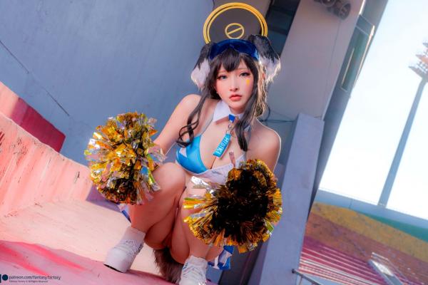    Fantasy-Factory-小丁Ding-《蔚蓝档案》-猫冢响-啦啦队服-Hibiki-Cheerleader第12张图片