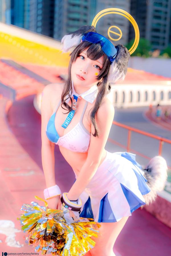    Fantasy-Factory-小丁Ding-《蔚蓝档案》-猫冢响-啦啦队服-Hibiki-Cheerleader第13张图片