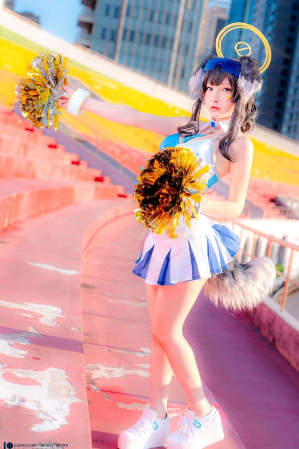    Fantasy-Factory-小丁Ding-《蔚蓝档案》-猫冢响-啦啦队服-Hibiki-Cheerleader第14张图片