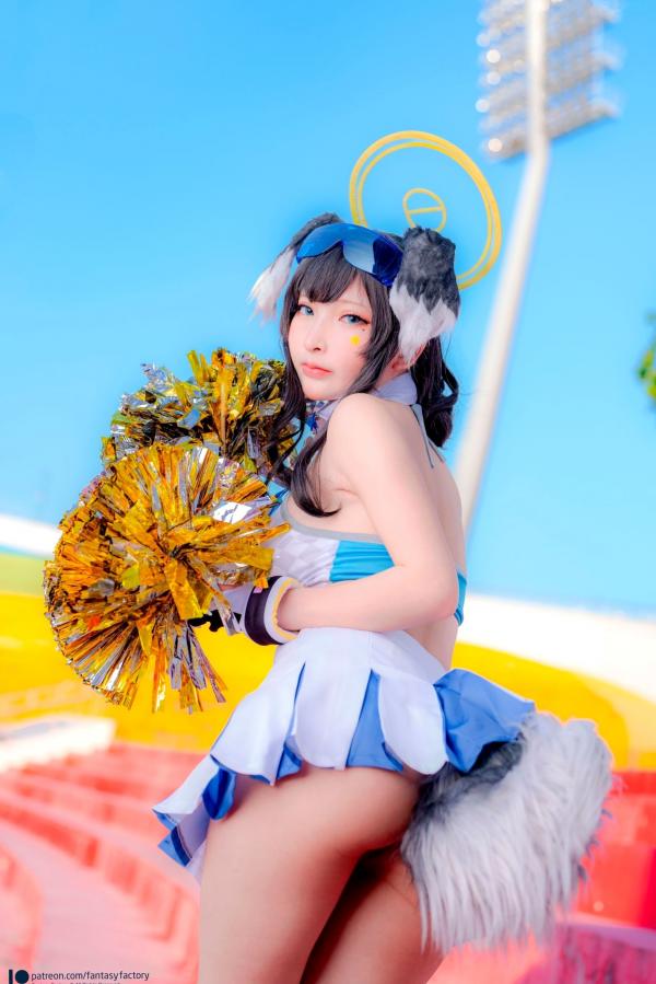    Fantasy-Factory-小丁Ding-《蔚蓝档案》-猫冢响-啦啦队服-Hibiki-Cheerleader第16张图片