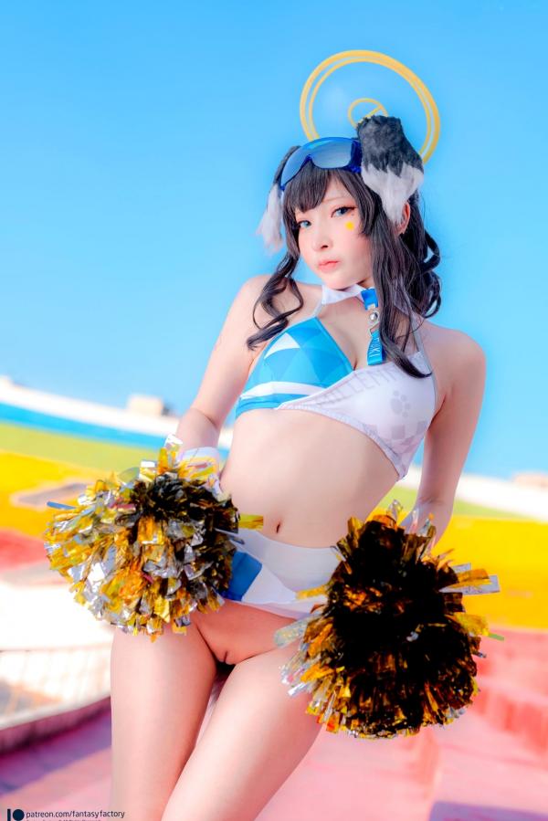    Fantasy-Factory-小丁Ding-《蔚蓝档案》-猫冢响-啦啦队服-Hibiki-Cheerleader第17张图片