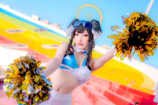   Fantasy-Factory-小丁Ding-《蔚蓝档案》-猫冢响-啦啦队服-Hibiki-Cheerleader第18张图片