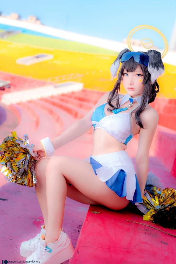    Fantasy-Factory-小丁Ding-《蔚蓝档案》-猫冢响-啦啦队服-Hibiki-Cheerleader第20张图片