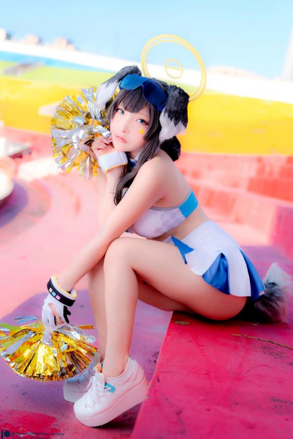    Fantasy-Factory-小丁Ding-《蔚蓝档案》-猫冢响-啦啦队服-Hibiki-Cheerleader第21张图片