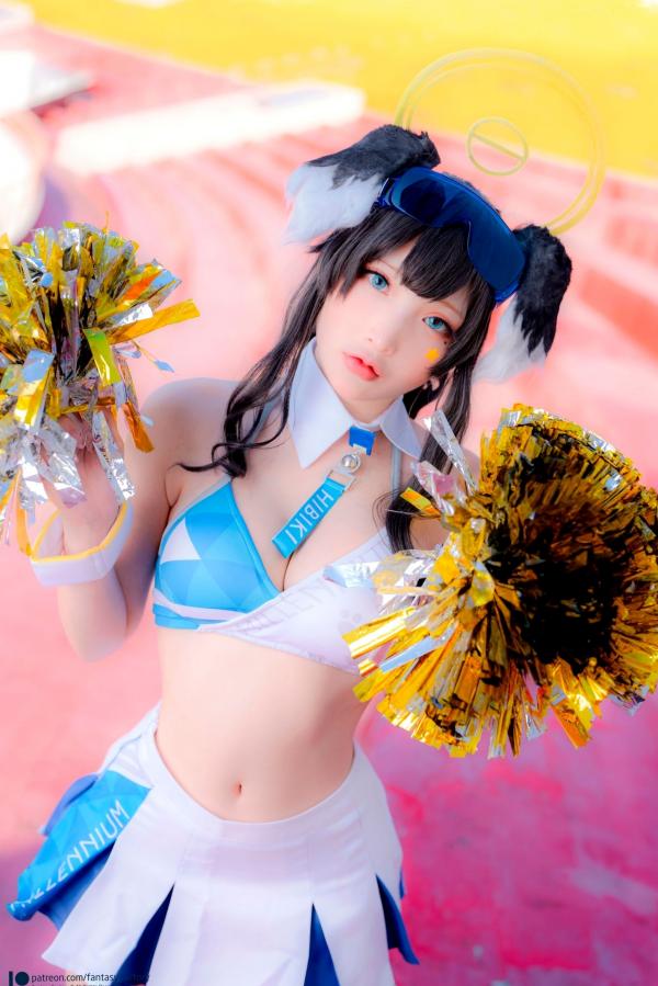    Fantasy-Factory-小丁Ding-《蔚蓝档案》-猫冢响-啦啦队服-Hibiki-Cheerleader第22张图片