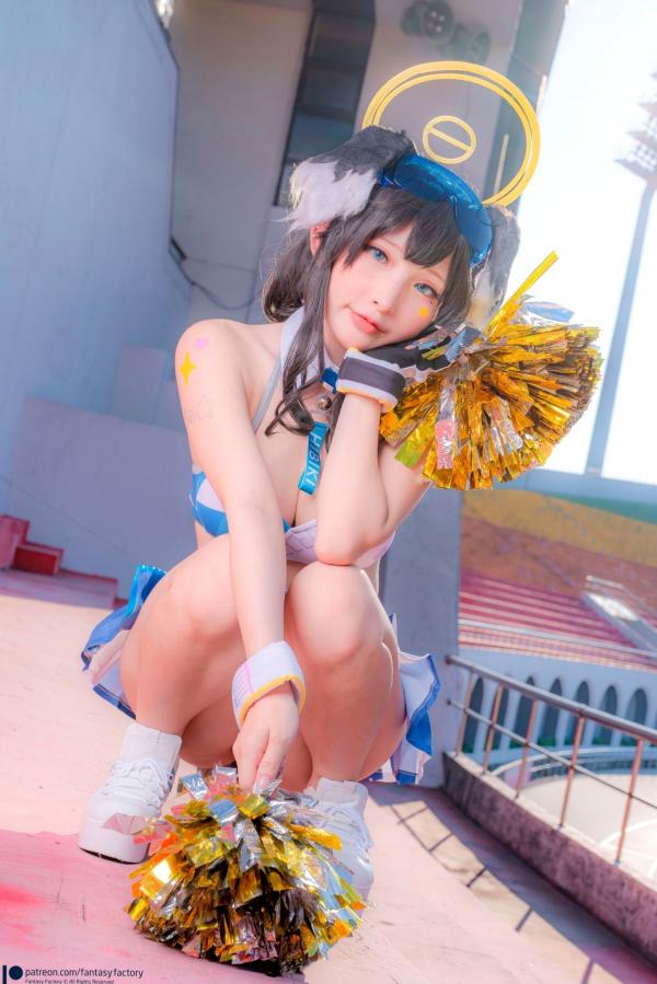    Fantasy-Factory-小丁Ding-《蔚蓝档案》-猫冢响-啦啦队服-Hibiki-Cheerleader第23张图片