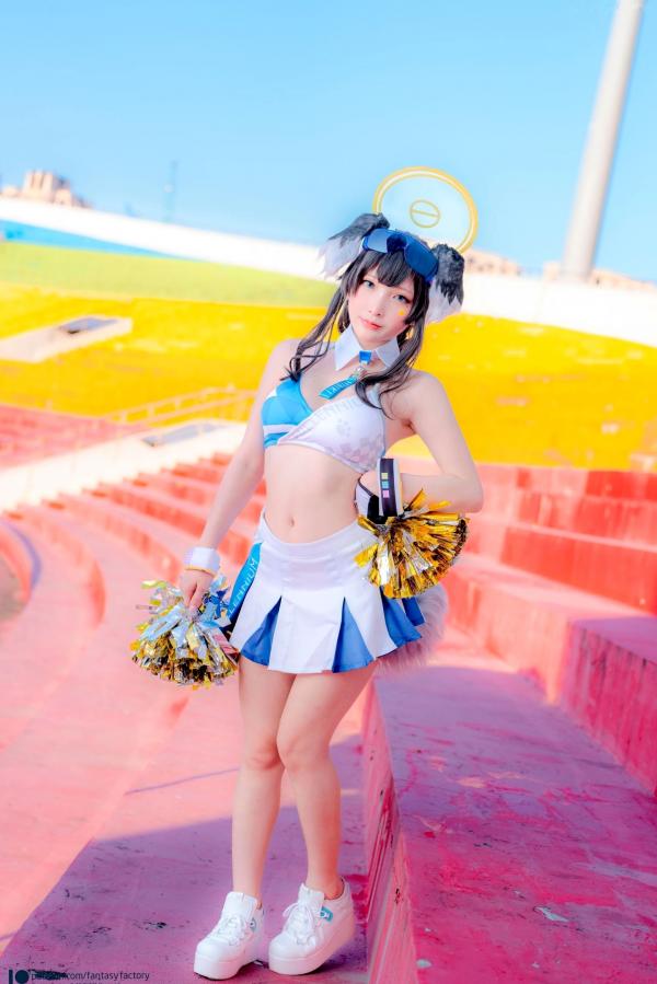    Fantasy-Factory-小丁Ding-《蔚蓝档案》-猫冢响-啦啦队服-Hibiki-Cheerleader第24张图片