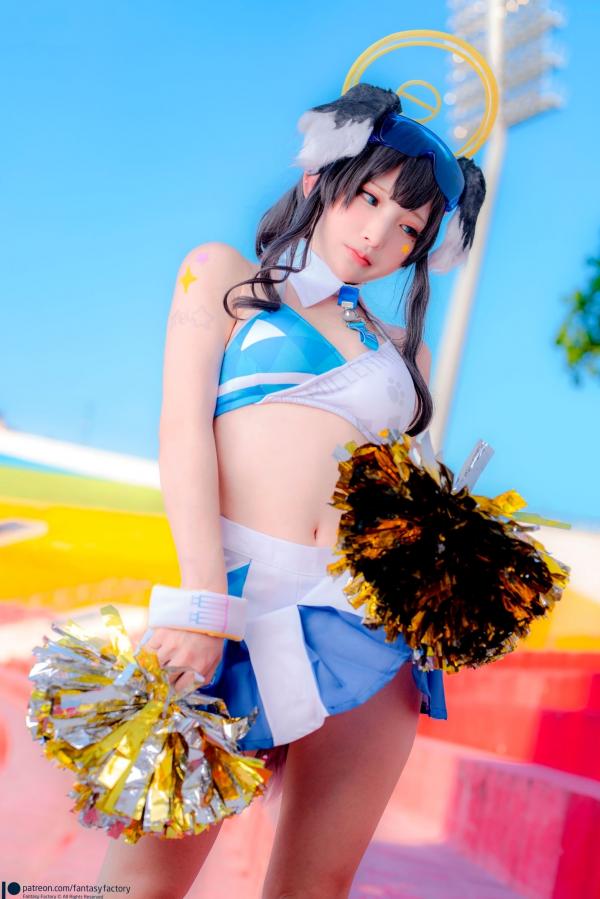    Fantasy-Factory-小丁Ding-《蔚蓝档案》-猫冢响-啦啦队服-Hibiki-Cheerleader第27张图片