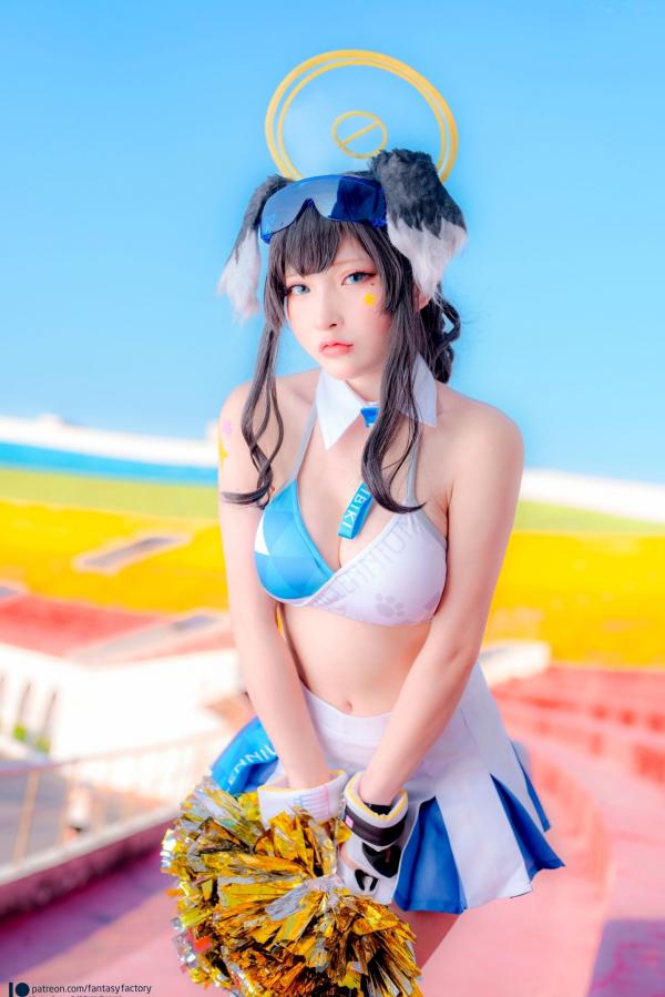    Fantasy-Factory-小丁Ding-《蔚蓝档案》-猫冢响-啦啦队服-Hibiki-Cheerleader第28张图片