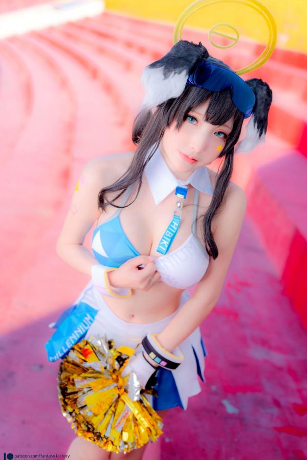    Fantasy-Factory-小丁Ding-《蔚蓝档案》-猫冢响-啦啦队服-Hibiki-Cheerleader第29张图片