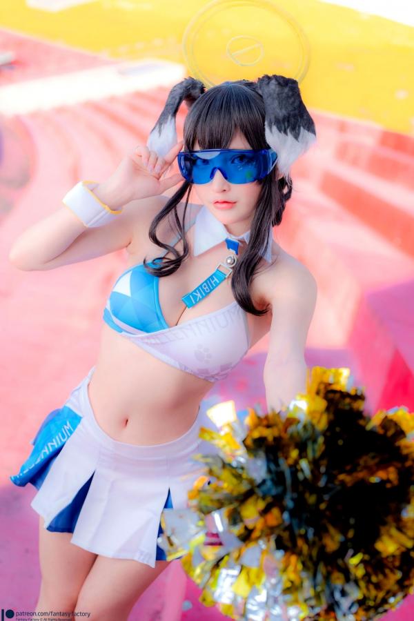    Fantasy-Factory-小丁Ding-《蔚蓝档案》-猫冢响-啦啦队服-Hibiki-Cheerleader第30张图片