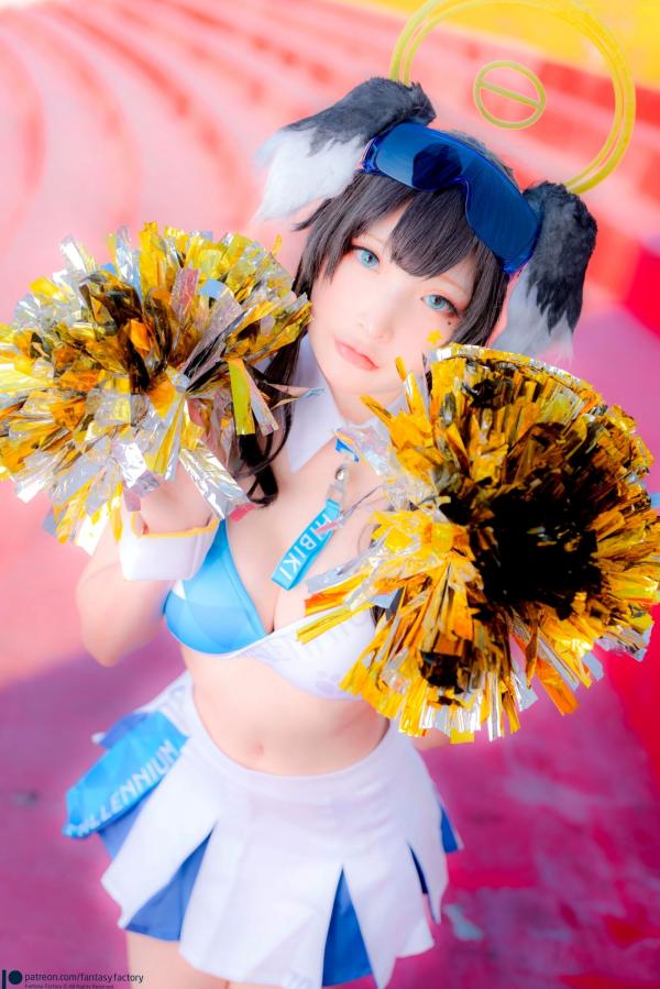    Fantasy-Factory-小丁Ding-《蔚蓝档案》-猫冢响-啦啦队服-Hibiki-Cheerleader第31张图片