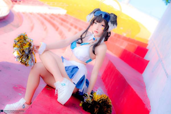    Fantasy-Factory-小丁Ding-《蔚蓝档案》-猫冢响-啦啦队服-Hibiki-Cheerleader第32张图片