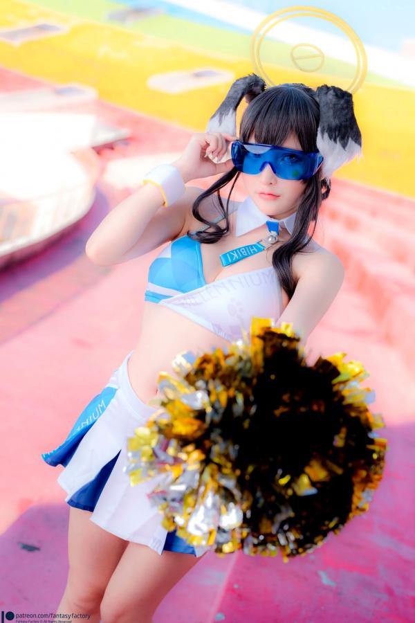    Fantasy-Factory-小丁Ding-《蔚蓝档案》-猫冢响-啦啦队服-Hibiki-Cheerleader第33张图片