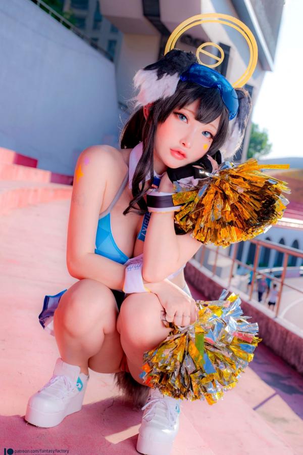    Fantasy-Factory-小丁Ding-《蔚蓝档案》-猫冢响-啦啦队服-Hibiki-Cheerleader第34张图片