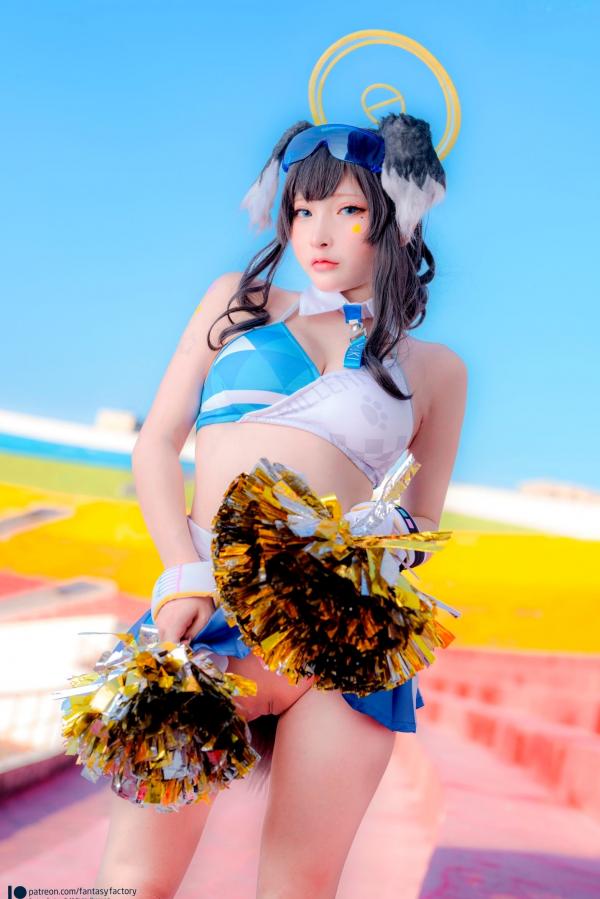    Fantasy-Factory-小丁Ding-《蔚蓝档案》-猫冢响-啦啦队服-Hibiki-Cheerleader第36张图片