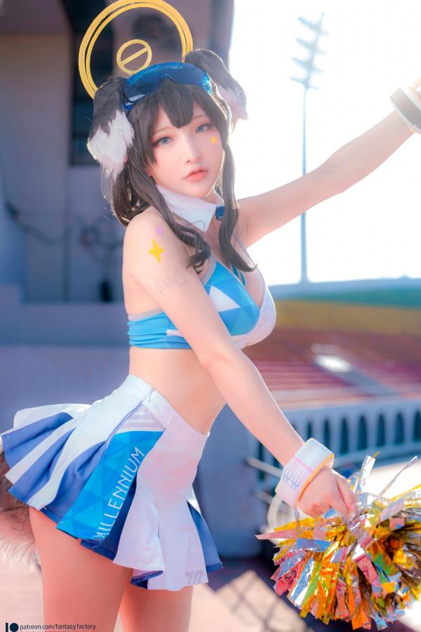    Fantasy-Factory-小丁Ding-《蔚蓝档案》-猫冢响-啦啦队服-Hibiki-Cheerleader第37张图片