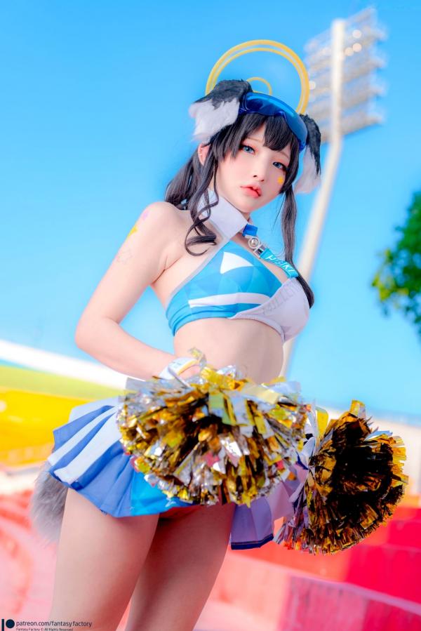    Fantasy-Factory-小丁Ding-《蔚蓝档案》-猫冢响-啦啦队服-Hibiki-Cheerleader第38张图片