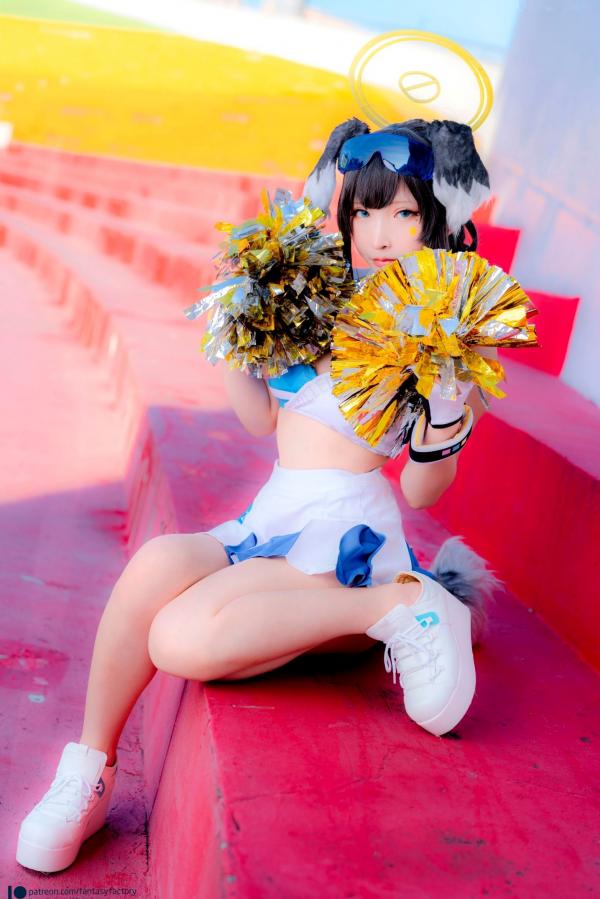    Fantasy-Factory-小丁Ding-《蔚蓝档案》-猫冢响-啦啦队服-Hibiki-Cheerleader第39张图片