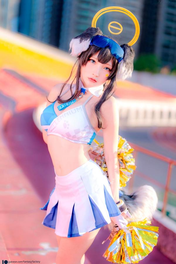    Fantasy-Factory-小丁Ding-《蔚蓝档案》-猫冢响-啦啦队服-Hibiki-Cheerleader第40张图片