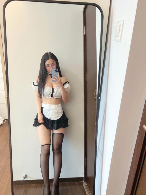 桜井宁宁 樱井宁宁  桜井宁宁-10月会员合集：私房女仆装黑丝诱惑，镜前自拍尽显曼妙身姿第45张图片
