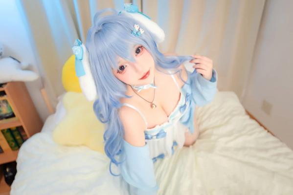    神楽板真冬 原神甘雨降临，极致纯欲Cosplay私房写真，清纯白丝诱惑，带来视觉盛宴[75P]第73张图片