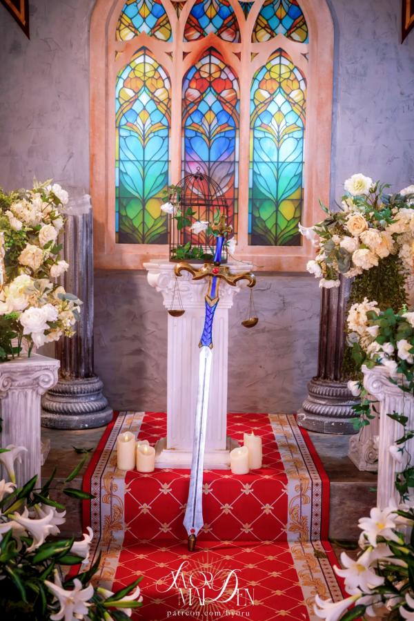    Byoru精品Cosplay：白色圣女剑姬角色扮演，大尺度唯美异世界女神，华丽装扮展现极致诱惑 - Byoru Sword Maiden [74P]第23张图片