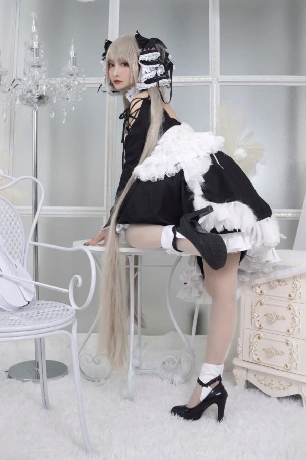    洛璃LoLiSAMA 碧蓝航线可畏Cosplay，精致哥特风女仆装视觉盛宴[60P]第59张图片