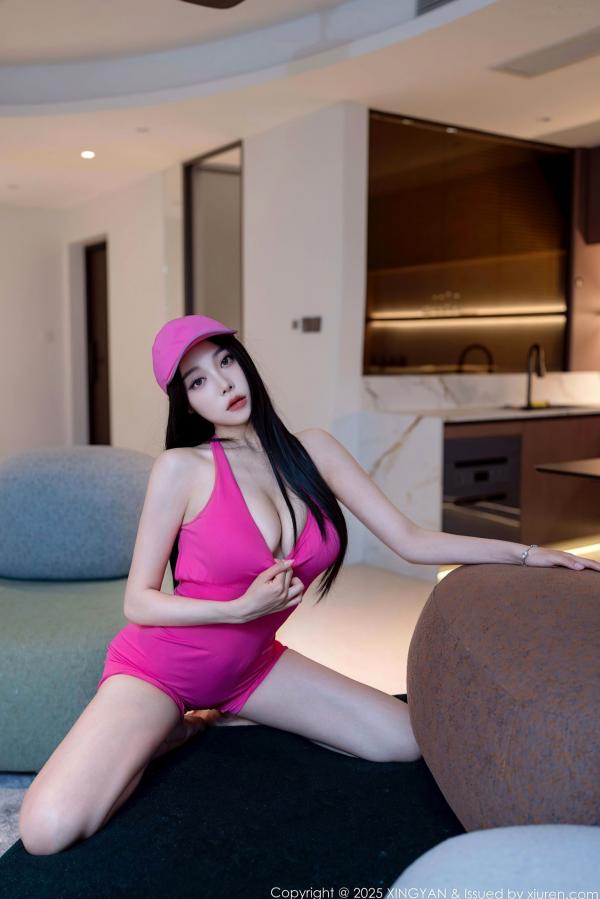    《XingYan星颜社-351-清妙-玫红色瑜伽服全裸爆乳-厨房私房运动风系列-2025.05.29》第4张图片