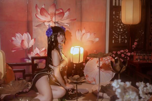    二佐Nisa - 碧蓝航线 比叡鲟旗袍 [24P]第1张图片