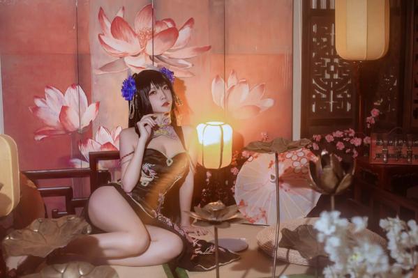    二佐Nisa - 碧蓝航线 比叡鲟旗袍 [24P]第3张图片