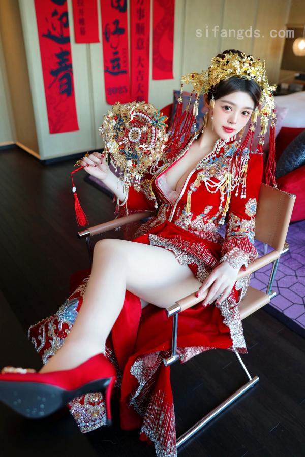    XR-Uncensored-蛋蛋宝-秀禾服-R18-XiuRen秀人网-9823-内购私拍第17张图片