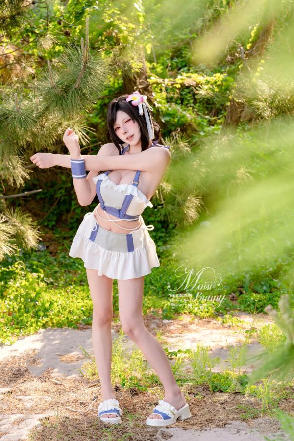    咬一口兔娘 - 2025泳装限定作：蒂法海边假日风情，夏日白皙比基尼与角色扮演写真，极致动人 [80P]第4张图片