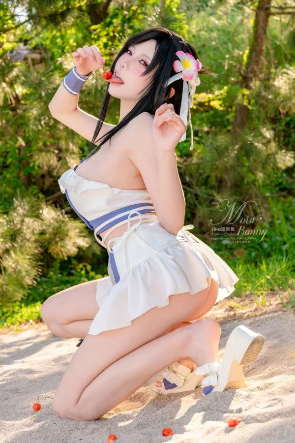    咬一口兔娘 - 2025泳装限定作：蒂法海边假日风情，夏日白皙比基尼与角色扮演写真，极致动人 [80P]第20张图片
