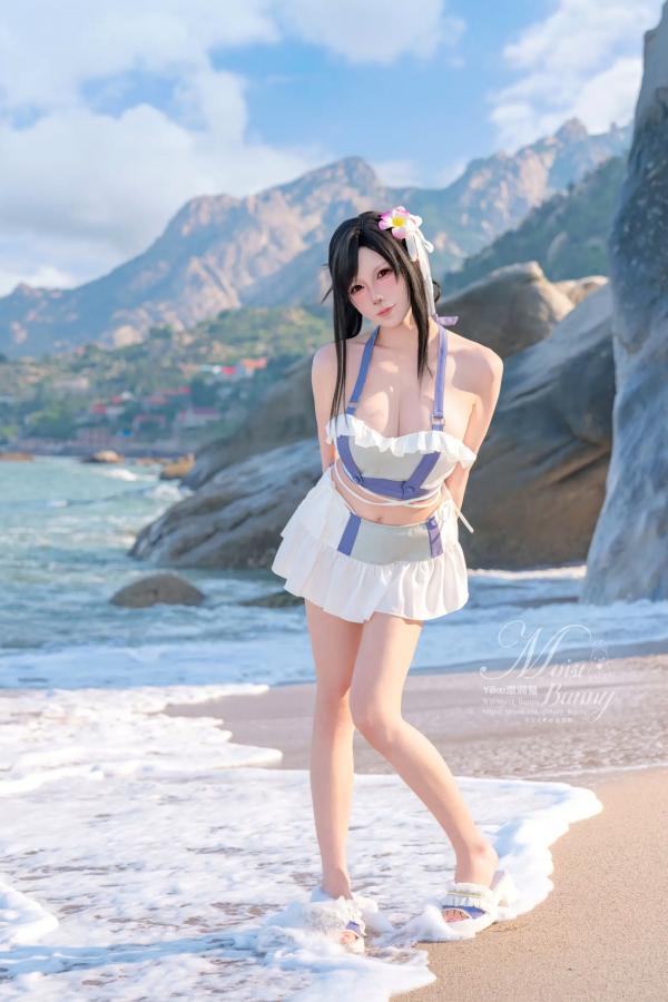    咬一口兔娘 - 2025泳装限定作：蒂法海边假日风情，夏日白皙比基尼与角色扮演写真，极致动人 [80P]第22张图片