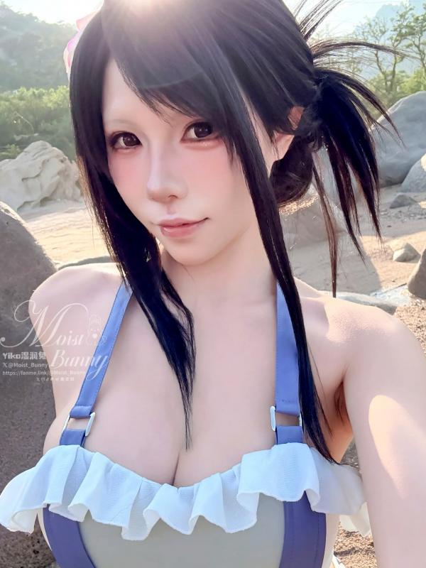    咬一口兔娘 - 2025泳装限定作：蒂法海边假日风情，夏日白皙比基尼与角色扮演写真，极致动人 [80P]第77张图片