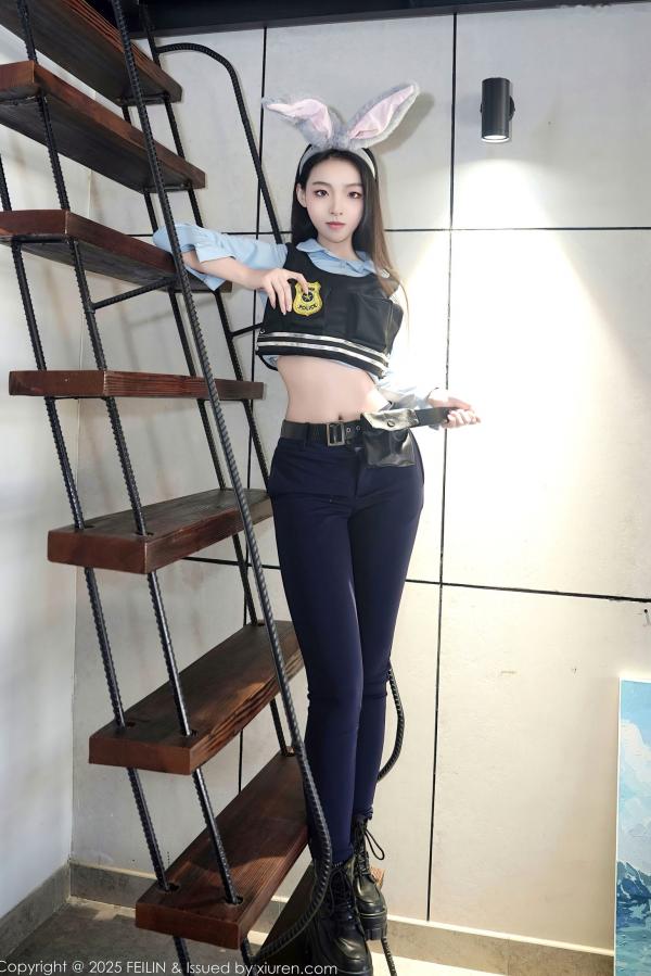    FeiLin嗲囡囡-497-芝樱-兔女郎警官-2025.01.02第7张图片
