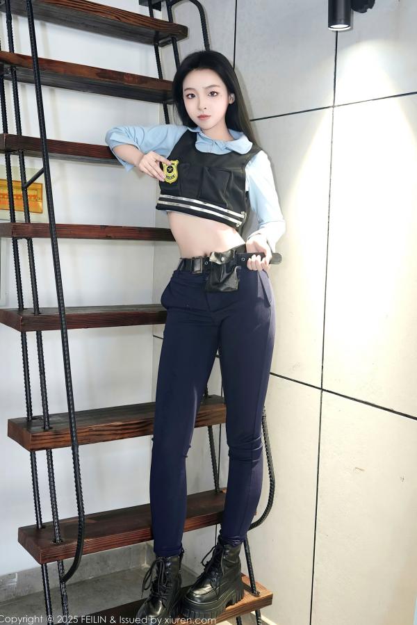    FeiLin嗲囡囡-497-芝樱-兔女郎警官-2025.01.02第9张图片