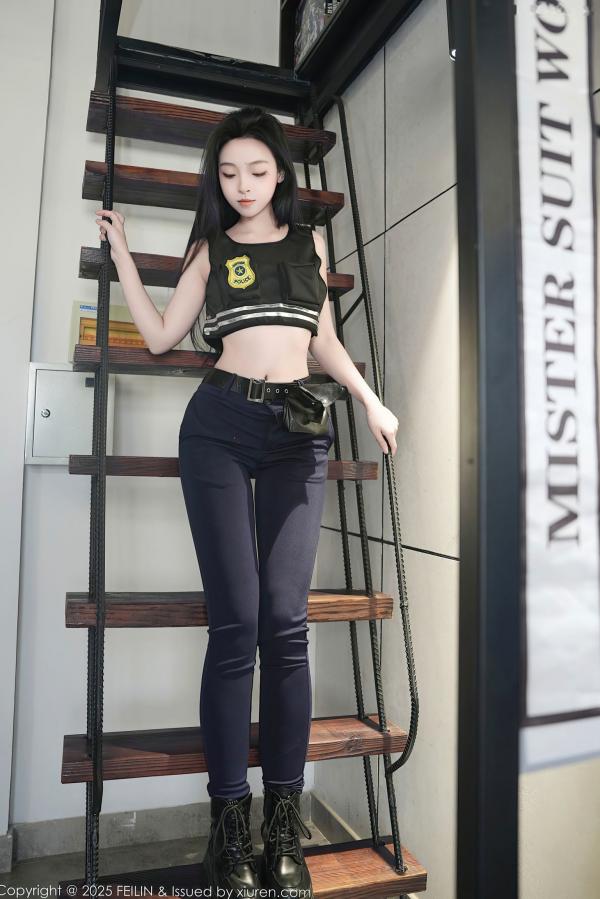    FeiLin嗲囡囡-497-芝樱-兔女郎警官-2025.01.02第23张图片