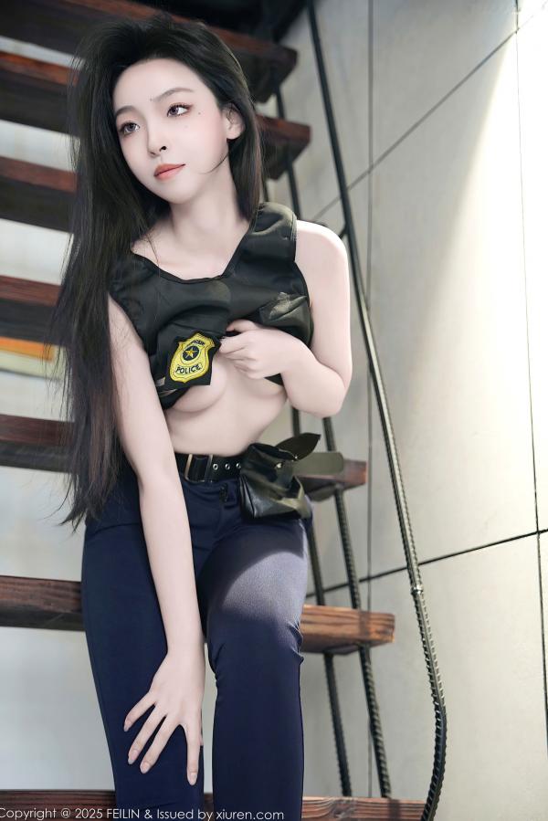    FeiLin嗲囡囡-497-芝樱-兔女郎警官-2025.01.02第32张图片