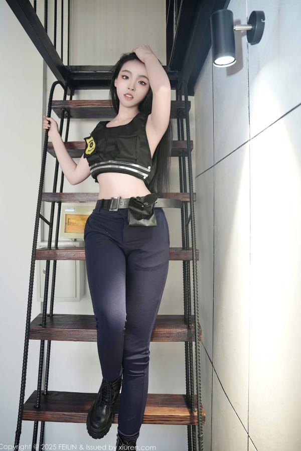    FeiLin嗲囡囡-497-芝樱-兔女郎警官-2025.01.02第34张图片