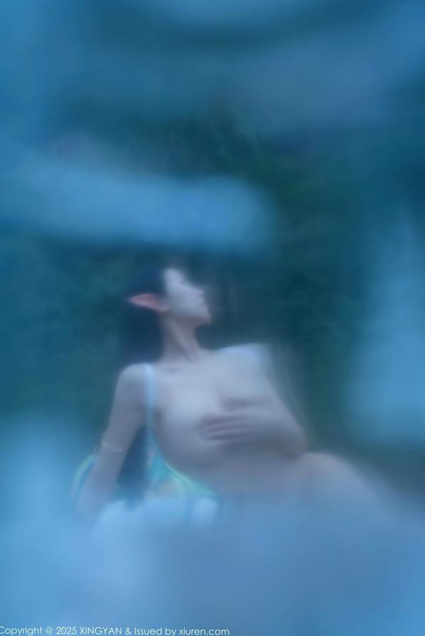    XingYan星颜社-314-清妙-森林精灵Cosplay-白色长裙诱惑-户外仙境写真-2025.02.26第40张图片