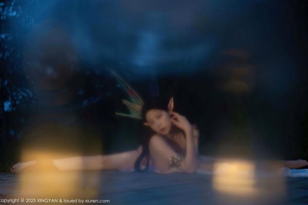    XingYan星颜社-314-清妙-森林精灵Cosplay-白色长裙诱惑-户外仙境写真-2025.02.26第46张图片