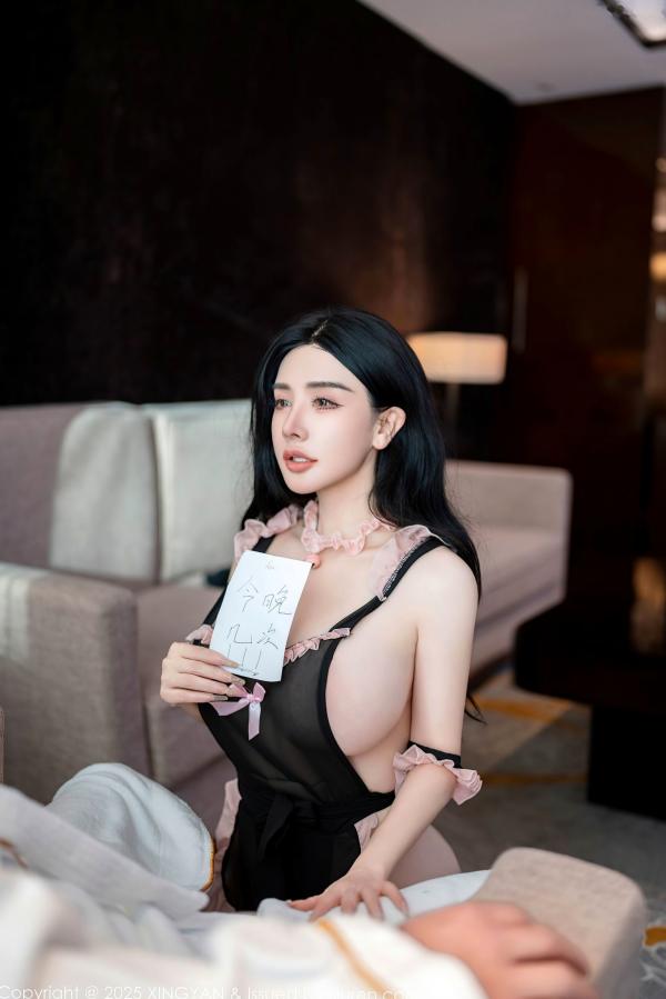    XingYan星颜社-312-潘思沁-御姐黑纱粉色蕾丝边情趣内衣-唯美极致诱惑私房照-性感丰满女神卧室写真-2025.02.21第2张图片